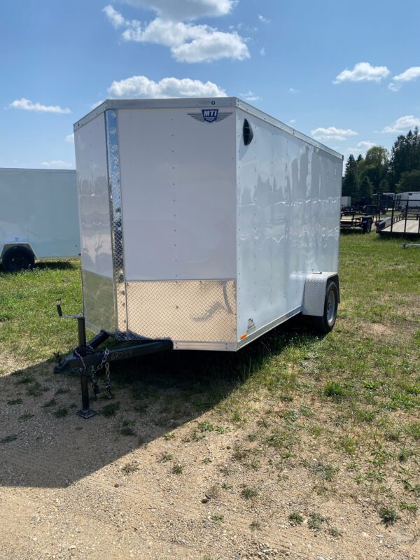 2023 MTI  WHITE ENCLOSED MTI TRAILER 6X12 3,000 GVWR